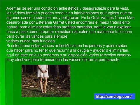 Varices nunca mas - Remedios naturales