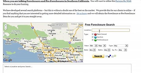 Santa Clarita Real Estate and the Pre Foreclosure Search