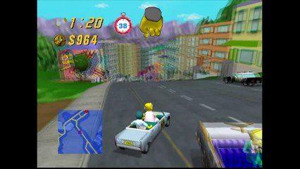 The Simpsons: Road Rage [Xbox] - Grampa [Shriners Cart] | ✪ TRUE HD QUALITY ✪