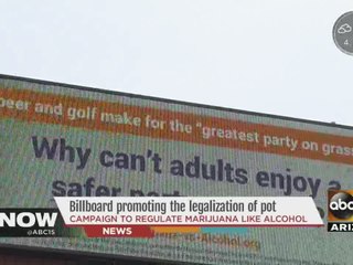 Billboards promoting legalization of pot