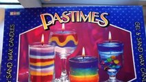 UNBOXING OF UK PASTIMES GEL & SAND WAX CANDLES CRAFT MAKING SET