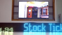 Led stock market ticker tape display