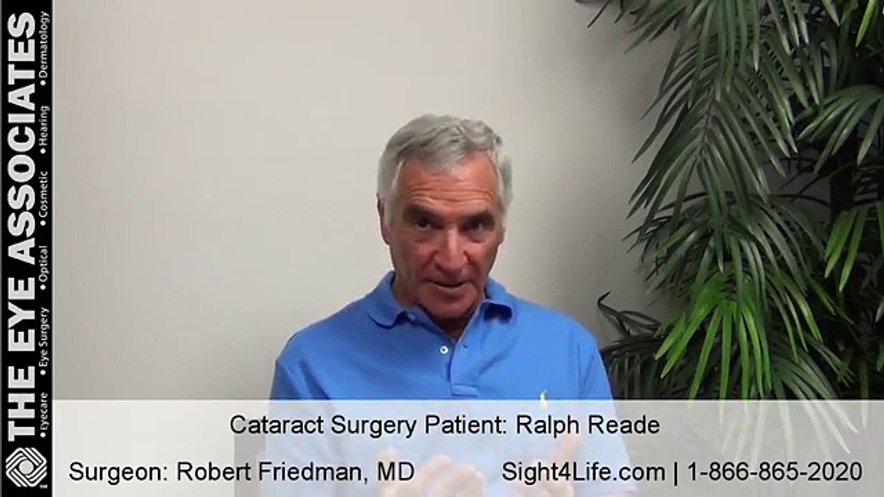 New vision without glasses after cataract surgery