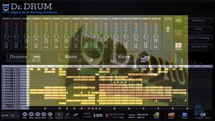 Rap instrumentals are easily created with Dr Drum