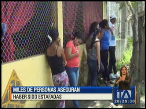 Miles de personas aseguran haber sido estafadas en Quinindé