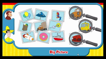 Curious George Big Picture Cartoon Animation PBS Kids Game Play Walkthrough