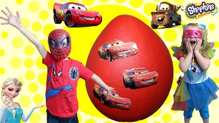 Disney Cars Toys GIANT EGG SURPRISE OPENING Worlds Biggest Surprise Toy Adventures