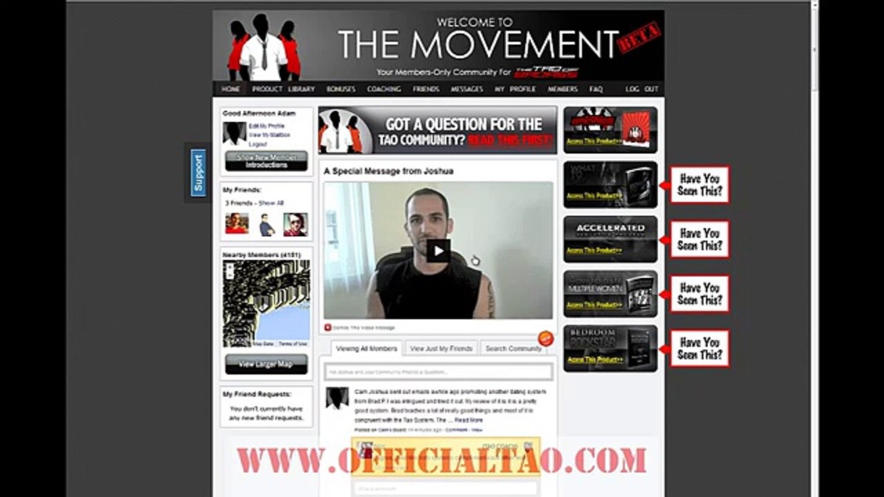The Tao of Badass - Member Website Inside Look!!!