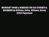 [PDF Download] MICROSOFT WORD & WINDOWS FOR CXC STUDENTS & BEGINNERS by Williams Delize Williams