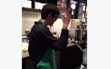 Meet Sam, The Dancing Barista