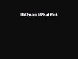 [PDF Download] IBM System i APIs at Work [Read] Full Ebook