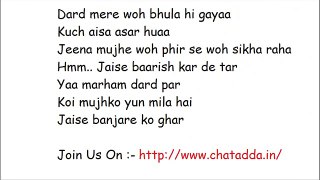 BANJARA FULL SONG LYRICS 2014 (Jaise Banjare Ko Ghar) - Ek Villain Song.mp4