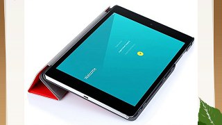 IVSO Slim Smart Funda de Cuero con Soporte para HTC Nexus 9 8.9-Inch Tablet (Rojo)