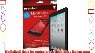 MediaDevil Apple iPad 2/3/4 (2nd/3rd/4th Generation 2011-2012) Protector de pantalla: Crystal