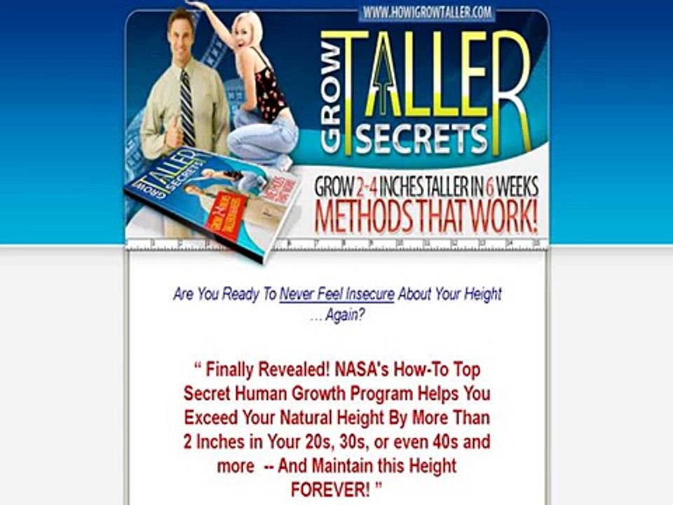 How I Grow Taller Secrets