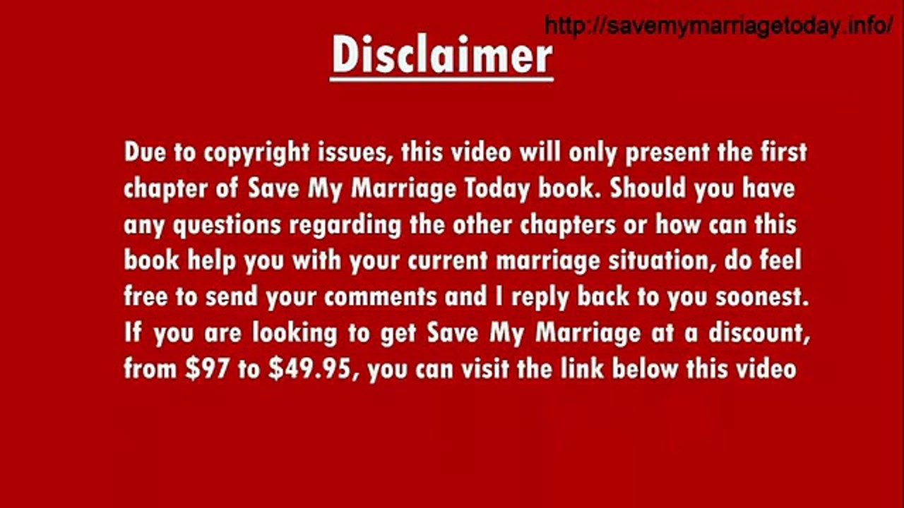 Amy Waterman Save My Marriage Today Book