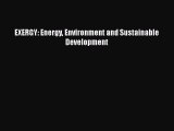 PDF Download EXERGY: Energy Environment and Sustainable Development PDF Online