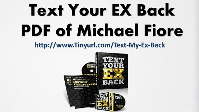 Text Your EX Back Michael Fiore PDF | Michael Fiore Text Your EX Back PDF