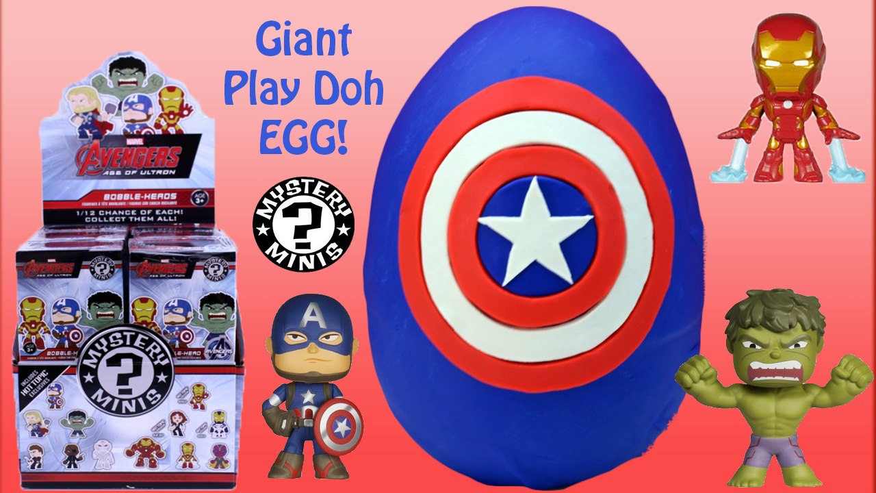 GIANT Avengers Age of Ultron Play Doh Surprise Egg - Hot Topic Exclusive Mystery Minis