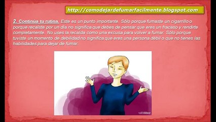 Dejar De Fumar Definitivamente | Aprende A Sobreponerte A Una Recaida