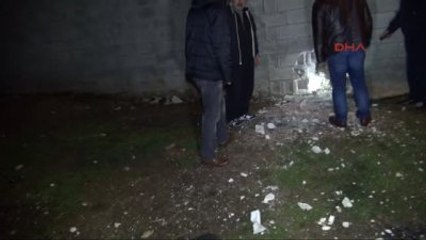 Kilis - Suriye Tarafından Atılan Bir Cisim Bir Evin Duvarına İsabet Etti