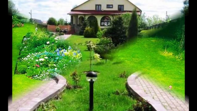 Красивый газон у дома - это клево!