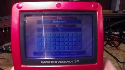 Game Boy Advance SP & Sim City 2000