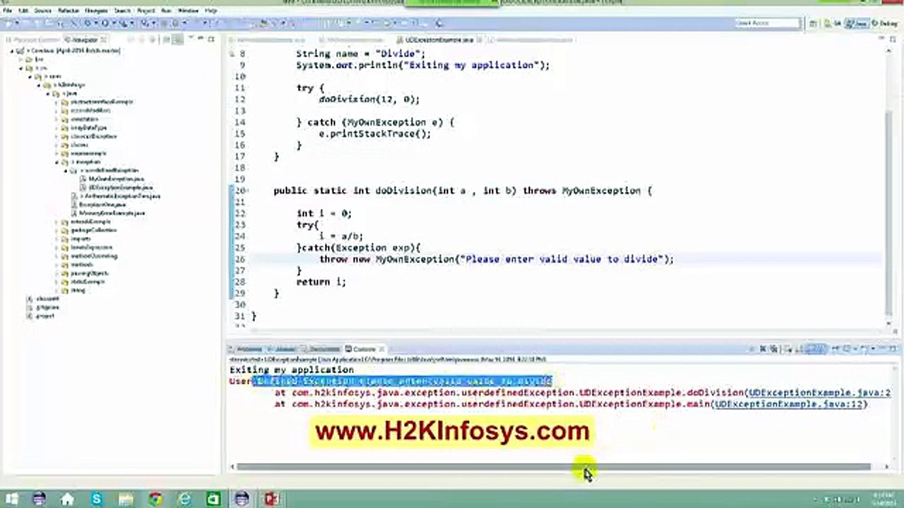 Core Java Tutorial For Beginners Exception Clip4-13