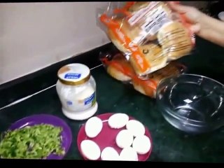 Boiled Egg Cucumber Burger ( Cooking With Fouzia )