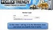 Forex Trendy Review  Inside members area