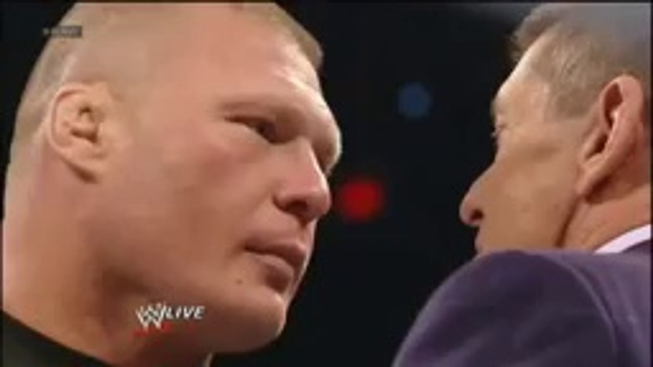 brock lesnar monday night raw 2016 Attack Mchmon