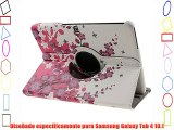 Funda para Samsung Galaxy Tab 4 10.1 Case Cover para Samsung Galaxy Tab 4 10.1 ISAKEN Giratoria