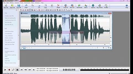 Howto video for "WavePad" masters edition.