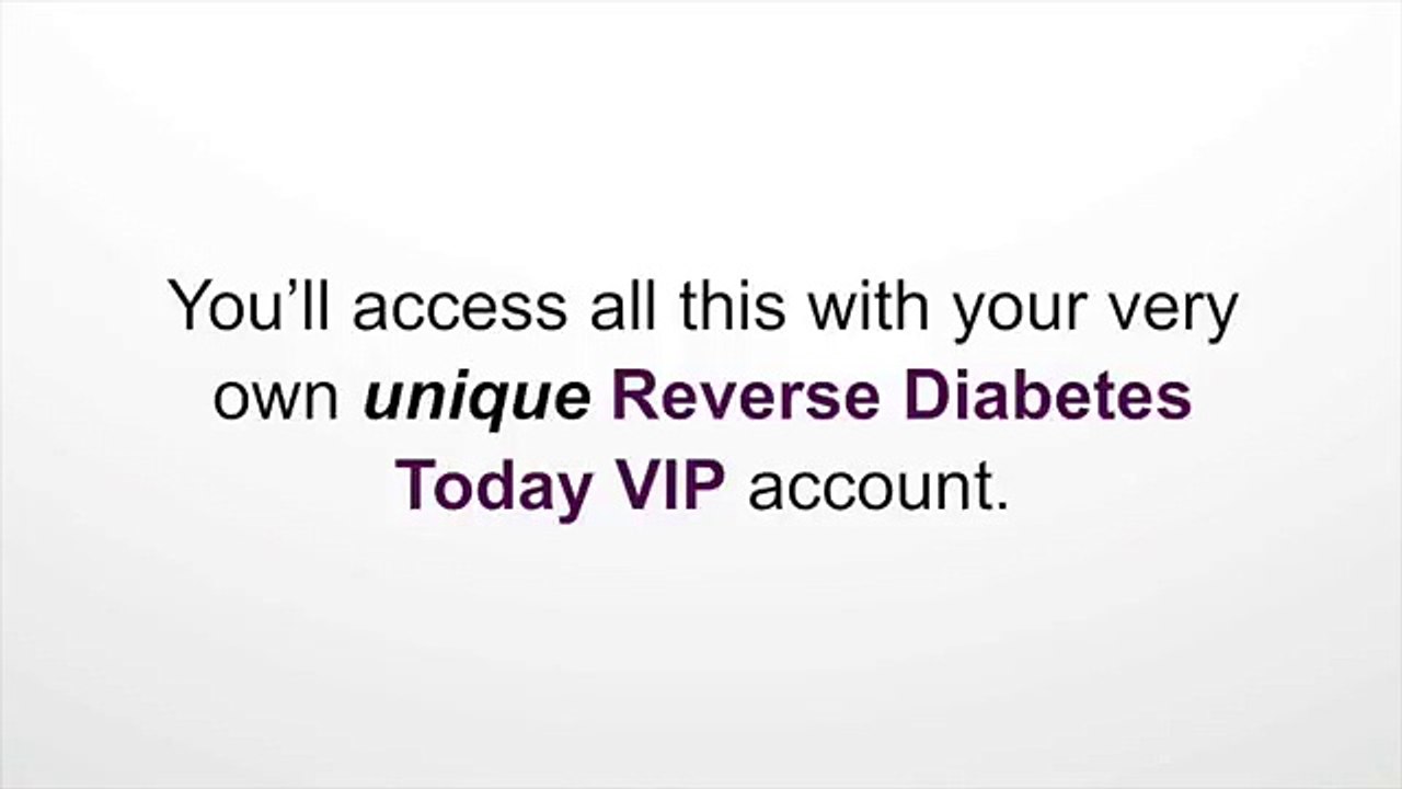 Reverse Diabetes Today VIP