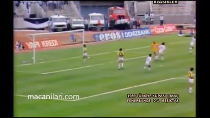 21.06.1989 - 1988-1989 Turkish Cup Final 1st Leg Fenerbahçe 0-1 Beşiktaş