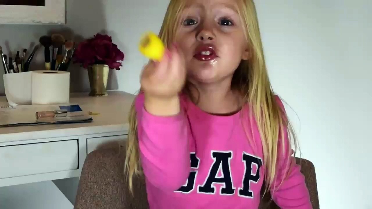 makeup by a pretty little girl..so cute.must watch