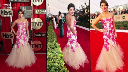 Priyanka ChopraHOT B00B Show At 22nd Screen Actors Guild Awards 2016