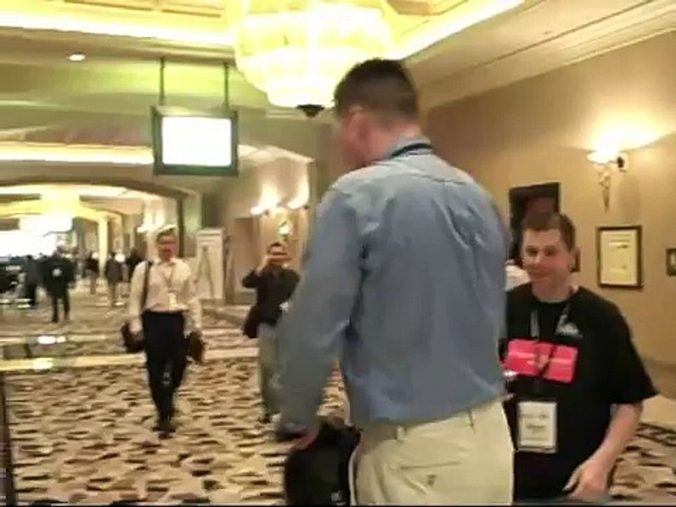 John Chow rides a Segway
