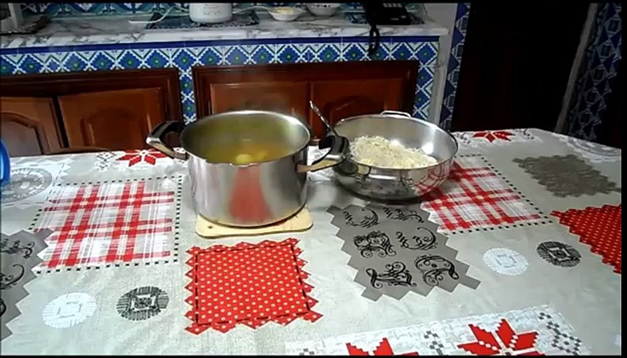 الارز التونسي بالدجاج - Riz avec du poulet - Rice with chicken - المطبخ التونسي - Tunisian Cui.
