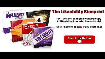Likeability Blueprint Review By Mark Williams(1 Simple Psychological Secret)