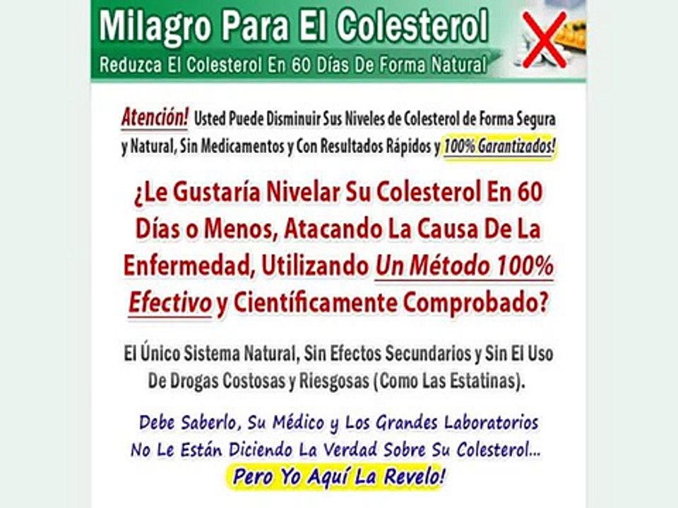 Milagro Para El Colesterol