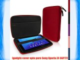 igadgitz Rojo Funda Carcasa Dura Case Cover para Sony Xperia Z4 SGP771 Tablet 10.1