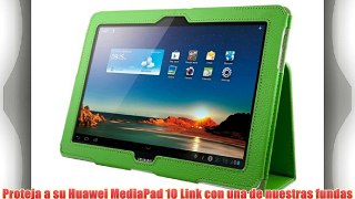 kwmobile 3en1:Elegante funda de cuero sint?tico para Huawei MediaPad 10 Link en Verde con una