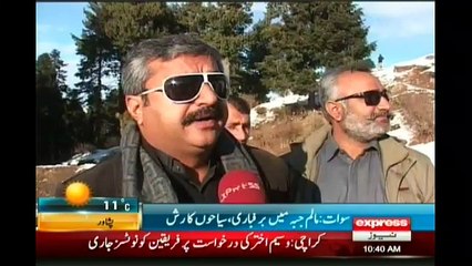 Malam Jabba tourist enjoy snowfall