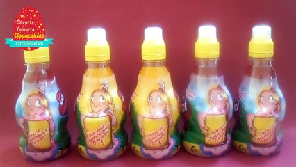 5 Tane Meyve Suyunda Sürpriz Yumurta ve Süpriz Oyuncak Açıyoruz 3 [HD]