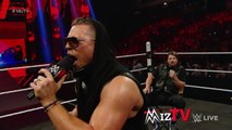 WWE Monday Night RAW AJ Styles attacks The Miz on the set of Miz TV, February 1, 2016