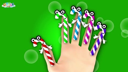 Candy Cane Finger Family Nursery Rhyme for Children