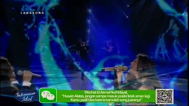 VIRZHA _ REGINA - I DON'T WANT TO MISS A THING (Aerosmith)-Spektakuler Show 11-Indonesian Idol 2014