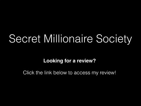 Secret Millionaire Society Review real truth behind the scenes