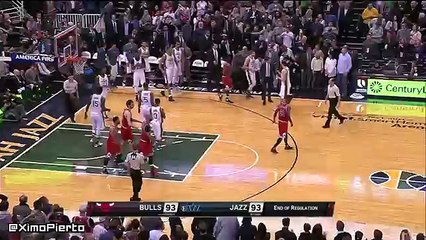 Gordon Hayward Misses the Game-Winner - Bulls vs Jazz - February 1, 2016 - NBA 2015-16 Season